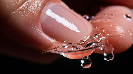 Fototapeta premium drops of water.Generative Ai