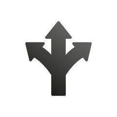 Icon black arrow