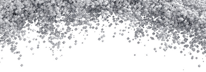 White particles, 3d render