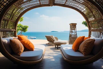 Seaside opulence Hotel deck in Phuket offers a luxurious living experience
