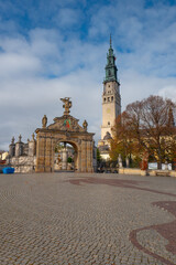 Fototapeta premium 19 10 2022 view of a famous Catholic Jasna Gora monastery in Czestochowa, Poland