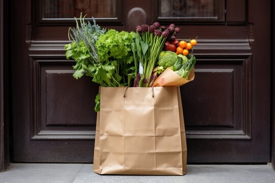Delivery of fresh groceries to the home address.