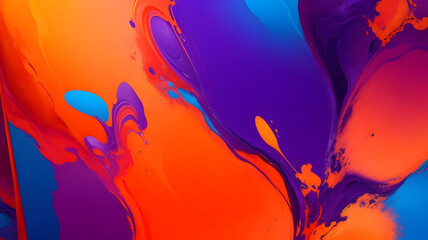 Vibrant 8K Abstract Digital Painting - Explosive Colors, Textures, Shapes - Abstract Expressionism