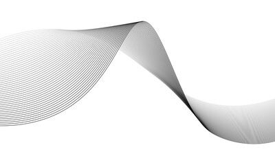 dynamic line wave background design on white background