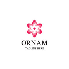 Premium flower elegant logo design concept. Yoga meditation logomark illustration logo design template vector, and fully editable