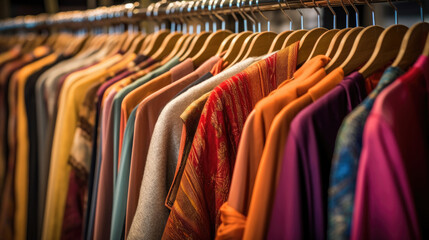 Women's Luxury Wear in Hangers a boutique