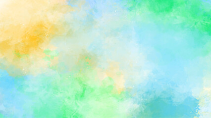Obraz na płótnie Canvas watercolor soft colorful Rainbow gradient watercolor style background.