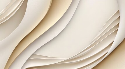 Fototapeta premium Luxurious beautiful background with golden line on cream color