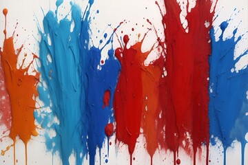 Abstract painting color splash. AI generated illustration