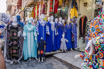 Fototapeta na wymiar Egypt Summer Travel Marketplace Magic: Captivating Souk in the Heart of Cairo
