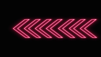 abstract neon arrow icon illustration background 4k   