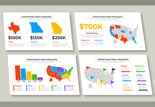 Map Infographic Presentation Layout