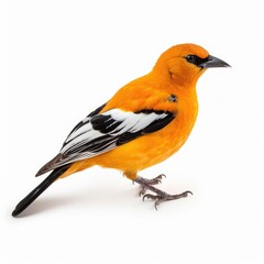 Fototapeta premium Altamira oriole bird isolated on white.
