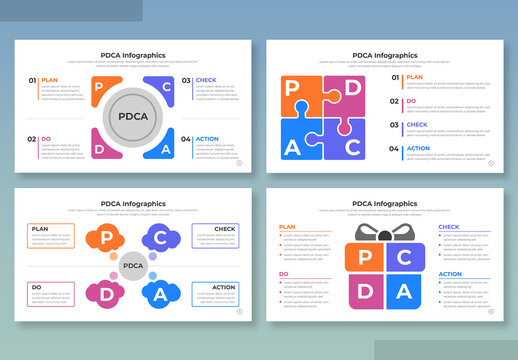 PDCA Business Infographic Template