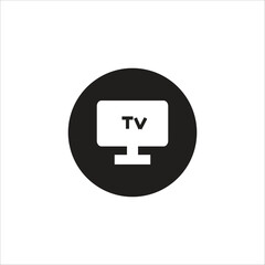 tv vector icon line template