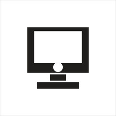 tv vector icon line template
