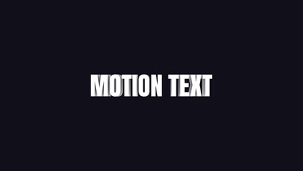 Minimal Motion Text