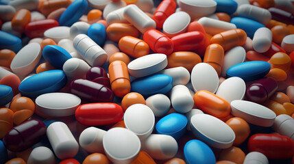 pills and capsules.Generative Ai