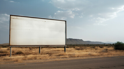 billboard on the road.Generative Ai