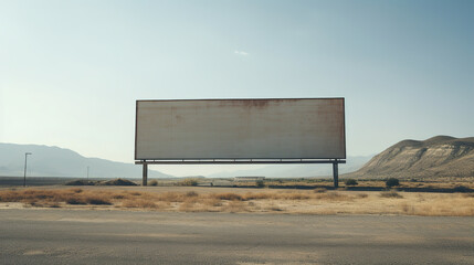 Obraz premium billboard on the road.Generative Ai