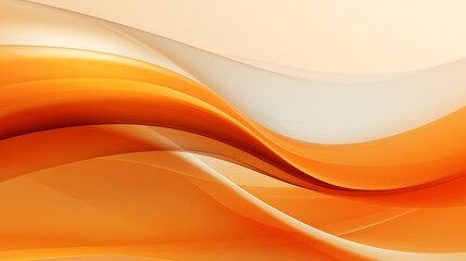 3D orange abstract wave background