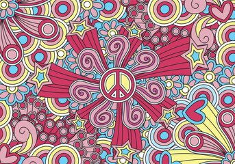 seamless pattern with flowers