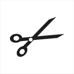 scissor vector icon line template
