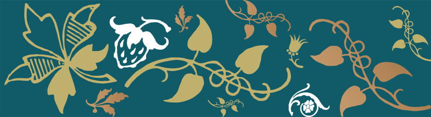 Monochromatic nature inspired shapes-doodle collection. Cute botanical shapes, random childish doodle cutouts of tropical leaves, flowers and branches, decorative abstract art vector illustration