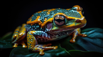 Obraz premium Golden-eyed leaf frog.