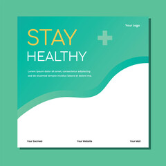 Medical Social Media Post Template, Healthcare Social Media Banner Template, Healthcare post social media banner ad, Medical and healthcare social media post template