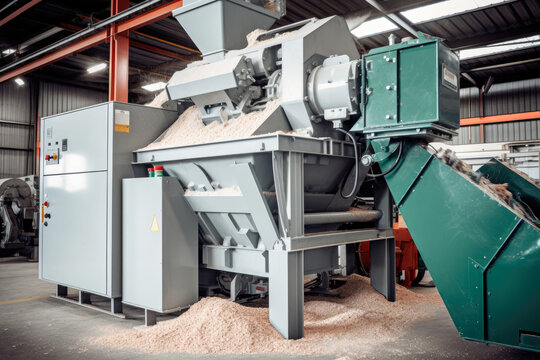 Unleashing its precision and formidable power, witness the industrial granulator in action as it expertly shreds plastic waste, revolutionizing the recycling process.