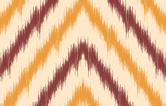 Ethnic abstract ikat art. Aztec ornament print. geometric ethnic pattern seamless  color oriental.  Design for background ,curtain, carpet, wallpaper, clothing, wrapping, Batik, vector illustration.