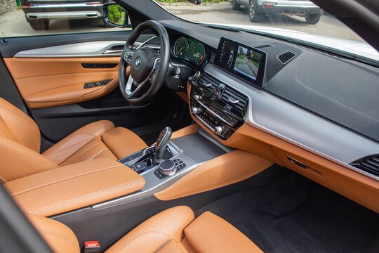 Interior car seat BMW 5-Series 520 white