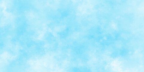 Abstract shinny Summer seasonal natural cloudy blue sky background,Hand painted watercolor shades sky clouds, Bright blue cloudy sky vector illustration.