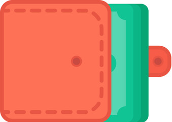 American Money Currency Leather Wallet