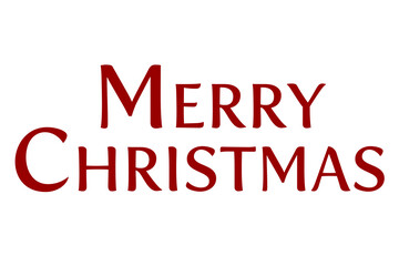 Digital png illustration of merry christmas text on transparent background
