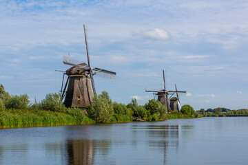 Les moulins à vent de Kinderdijk, Pays-Bas, Classés au patrimoine mondial de l'UNESCO