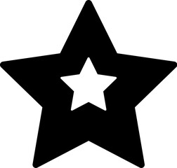 Fototapeta premium Christmas Star Shaped Cookie Silhouette Icon