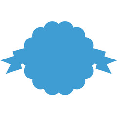 Digital png illustration of abstract shape on transparent background