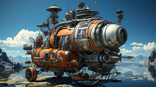 Gnomish contraption armed with unpredictable, quirky weaponry.
