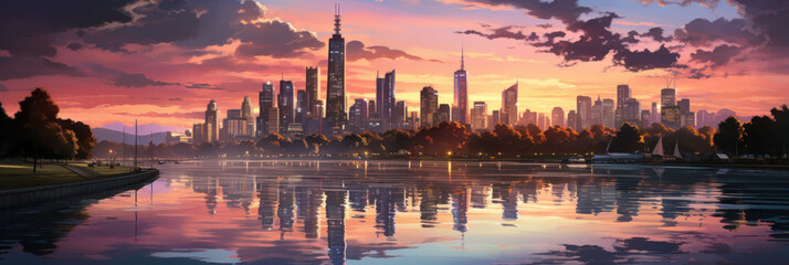 Fototapeta na wymiar Top cities images in Australia, australia biggest city images, Bigest City
