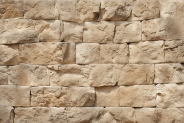 a texture of a beige colored massive sandy stone wall filling the frame.