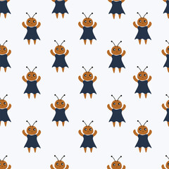 vector simple cute doodle seamless pattern for textile fabric
