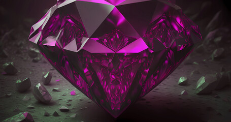 Pink jewelry concept for art design