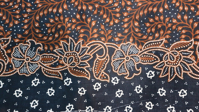 Traditional batik native to Pekalongan, Central Java, Indonesia with elegant classic motifs