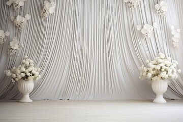 wedding interior wall background with floor andcspace for text