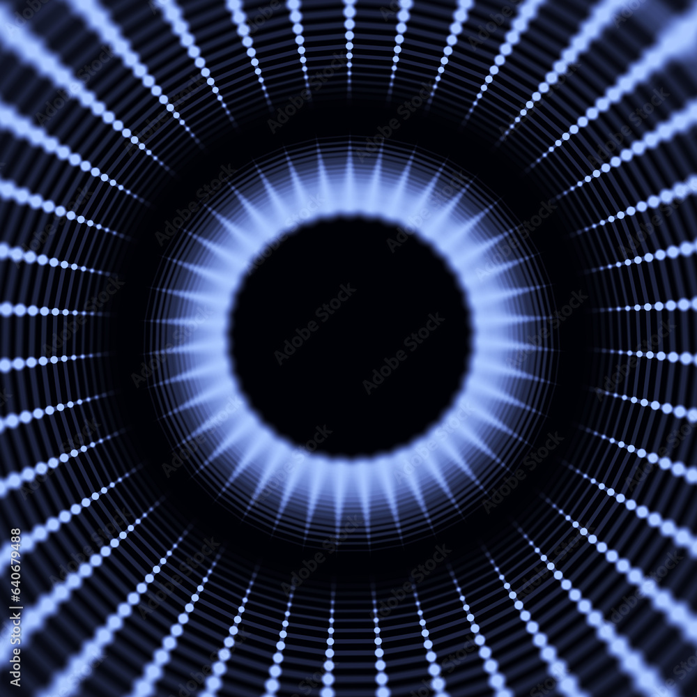 Aufkleber futuristic modern portal texture. hole tube grid warmhole frame tunnel. background for website and b