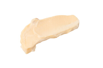 White sauce splashes isolated on white background.