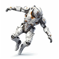 Fototapeta premium 3d rendering of a sci-fi robot character for games 