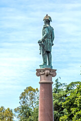 monument of a person in the park